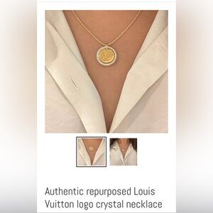 NIB Authentic repurposed Louis Vuitton necklace ✨